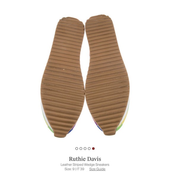 RUTHIE DAVIS RAINBOW "PRIDE" PLATFORM SNEAKERS, RARE FIND! - Picture 5 of 5